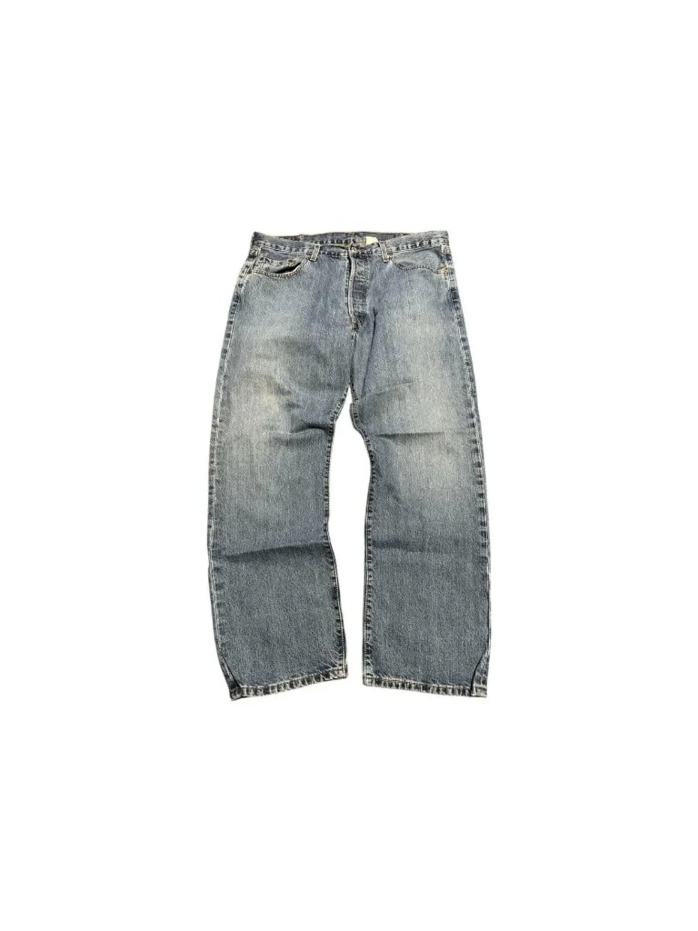 Vintage Levi's 501 Button Fly 38x30 WPL 423 Denim Jeans Casual Mexico Y2K Grunge